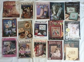 15 Cross Stitch Magazine And Pattern Chart Lot Xmas Stockings & Crafts & More - $49.49