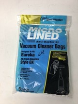 DVC Micro Lined Eureka Style DX Microlined Paper Vacuum Bags 3 Pack - $6.29