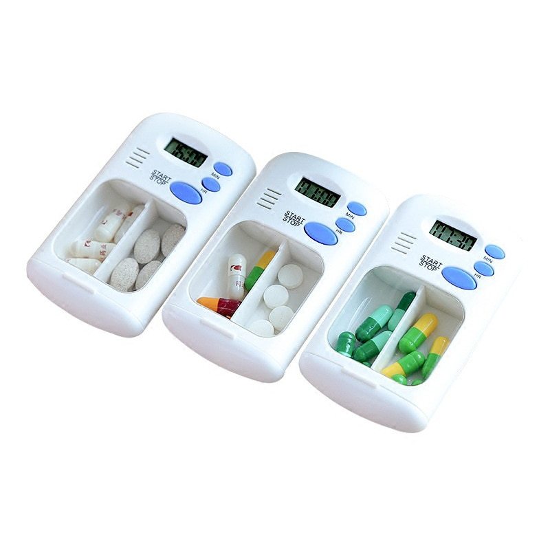 Mini Portable Pill Box With Alarm Reminder Never Miss Medicine w