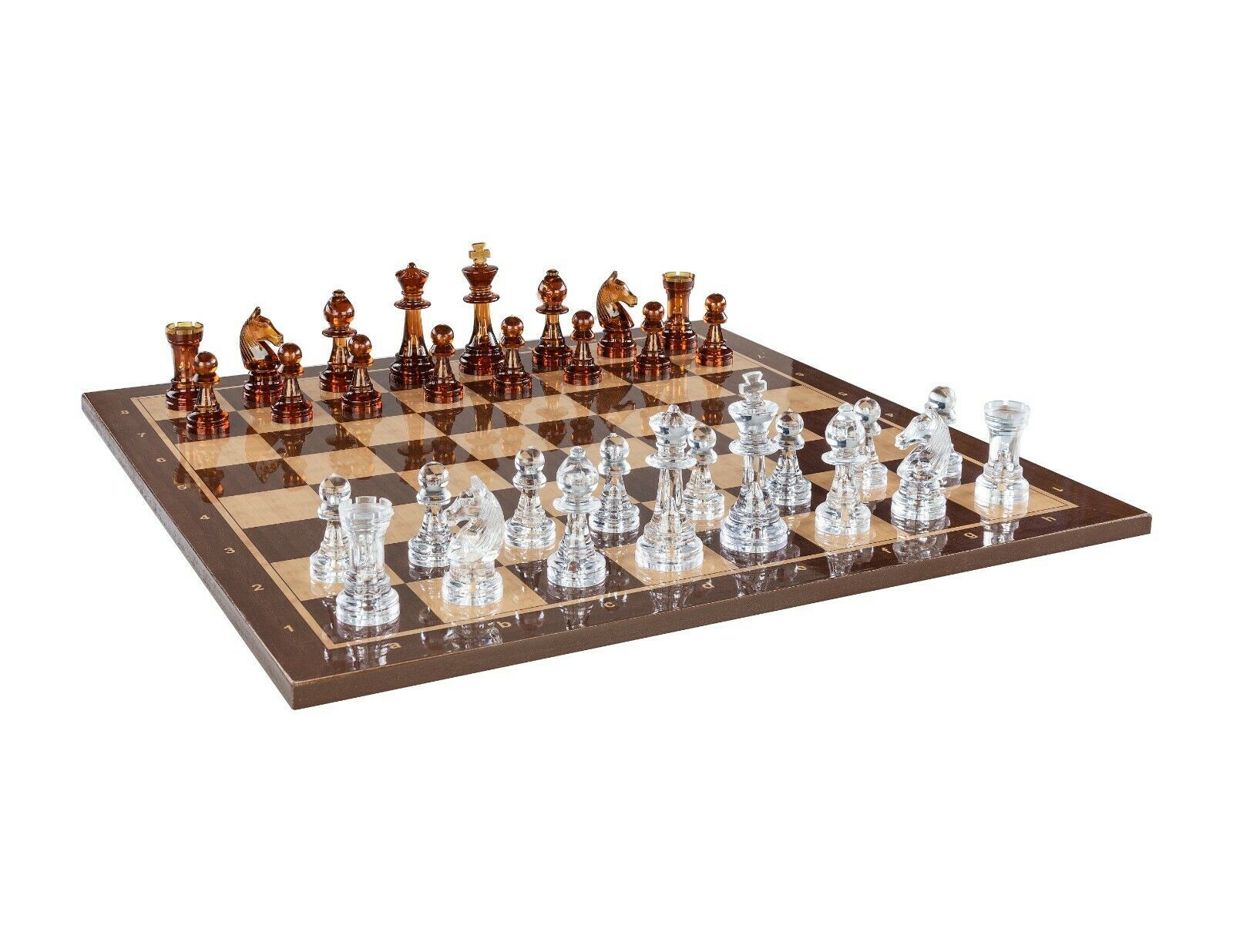 2 inch High quality FOLDING tournament size Wood chess board Bonn 50 mm 