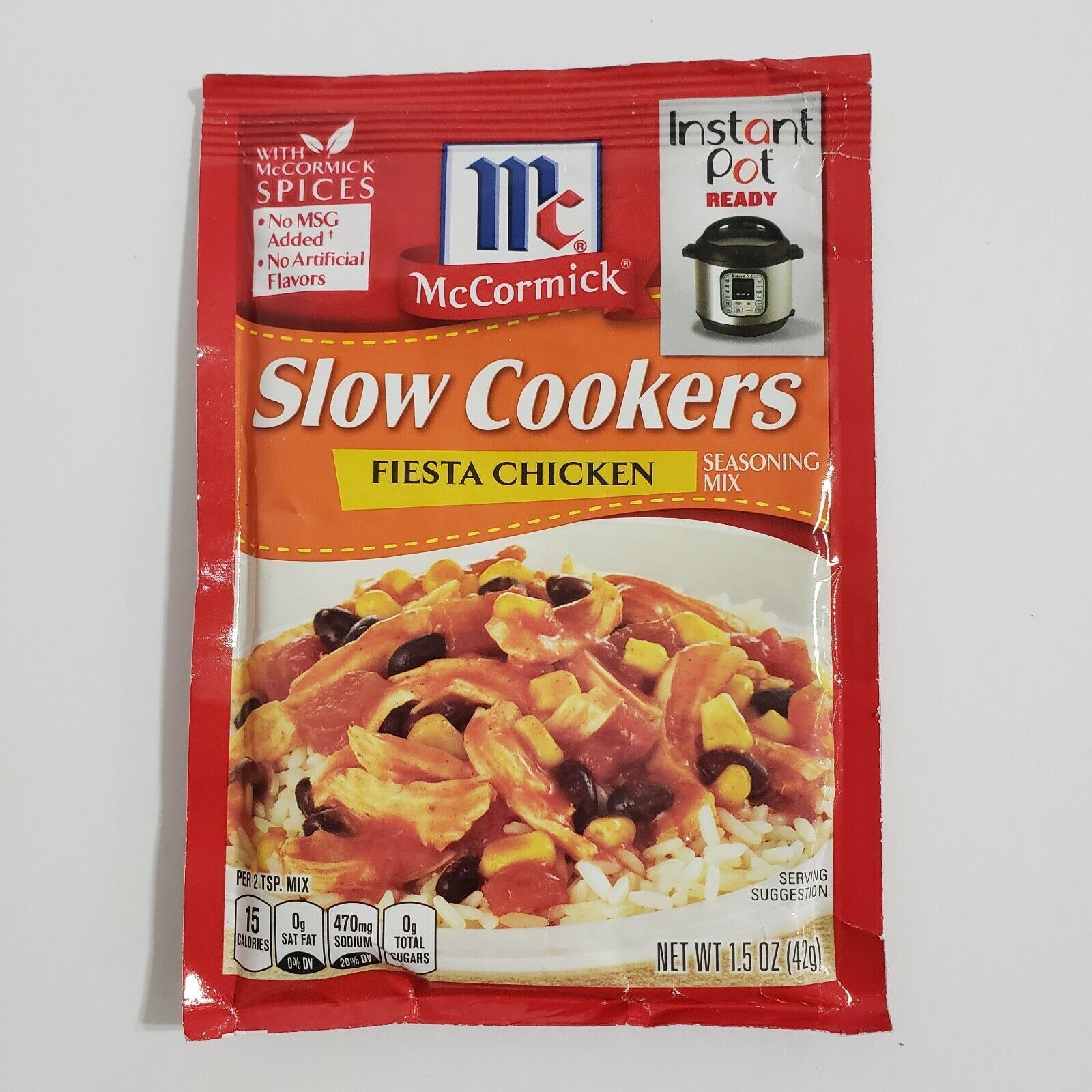 Lot of 6 McCormick Slow Cookers Fiesta Chicken Seasoning Mix 1.5 oz