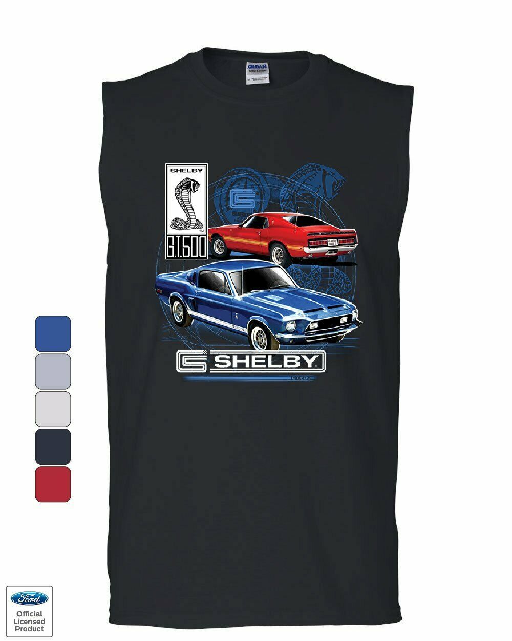 Ford Mustang Shelby GT500 Muscle Shirt American Classic Shelby Cobra Sleeveless