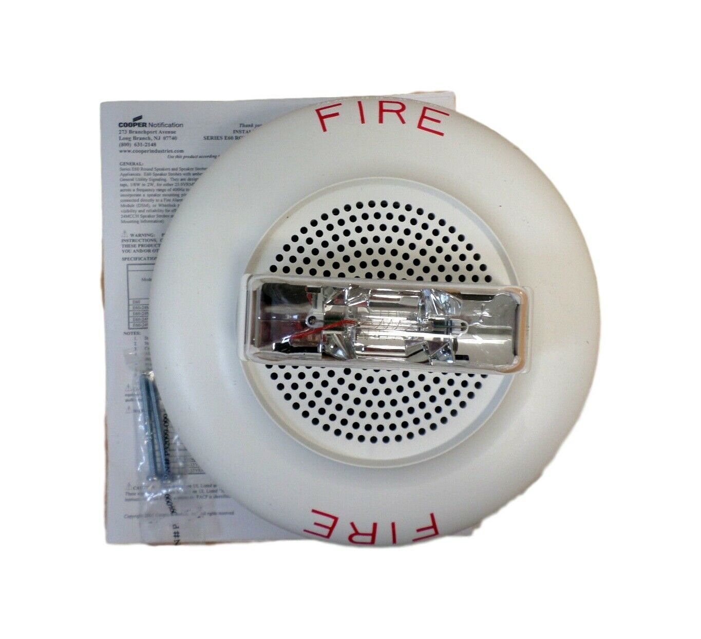 Cooper Wheelock E6024MCCFW Horn White 113747 88 dB(A) Audible