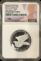 2021P Australia $1 WEDGE TAILED EAGLE 6 Coin HR Set 2014-2021  NGC PF70 FDOI ... image 2