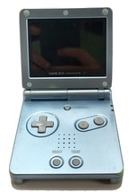 Nintendo GameBoy Advance SP AGS-101 Pearl Blue Handheld Console Working ... - $124.99
