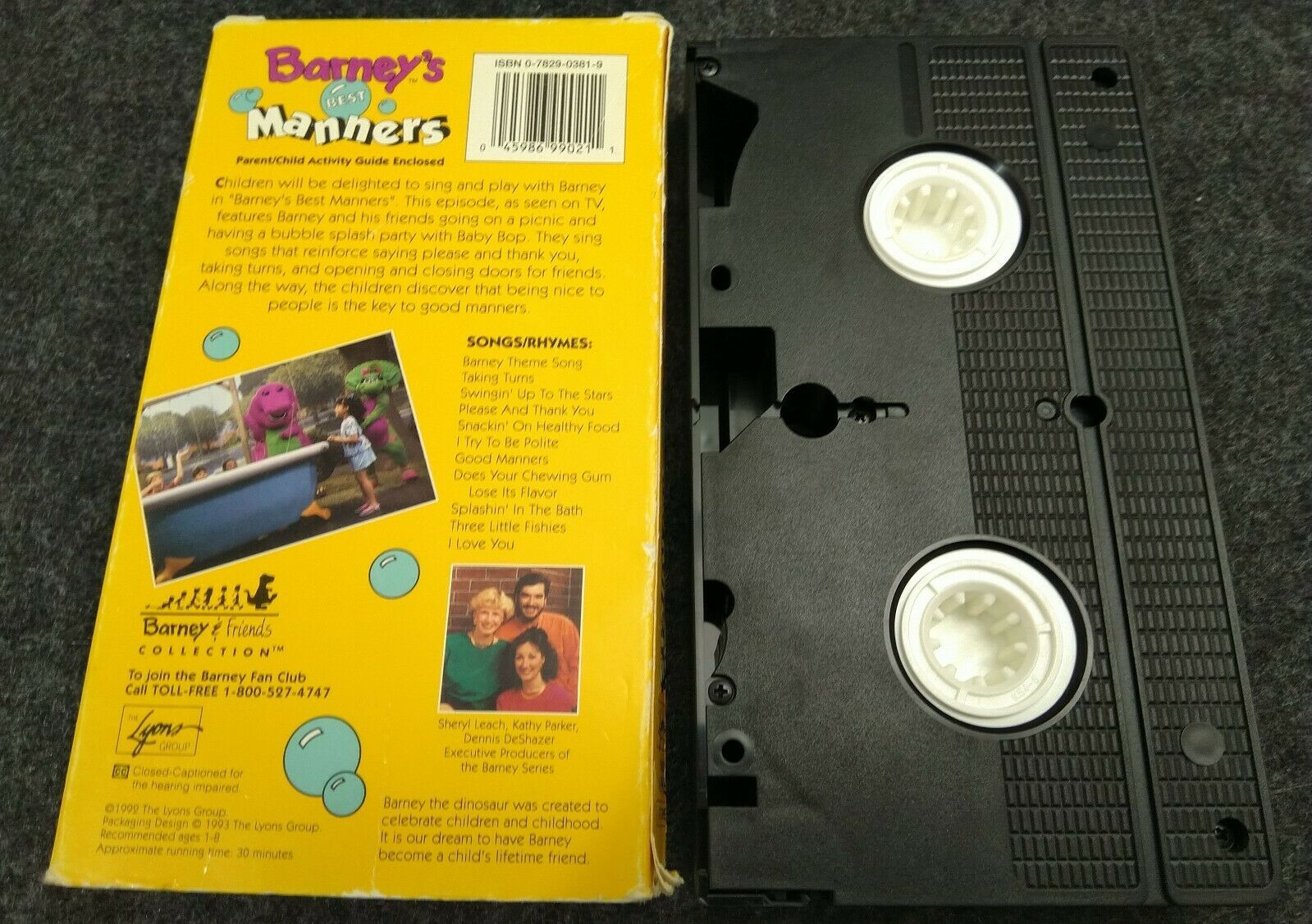 VHS Barney - Barneys Best Manners (VHS, 1993) - VHS Tapes