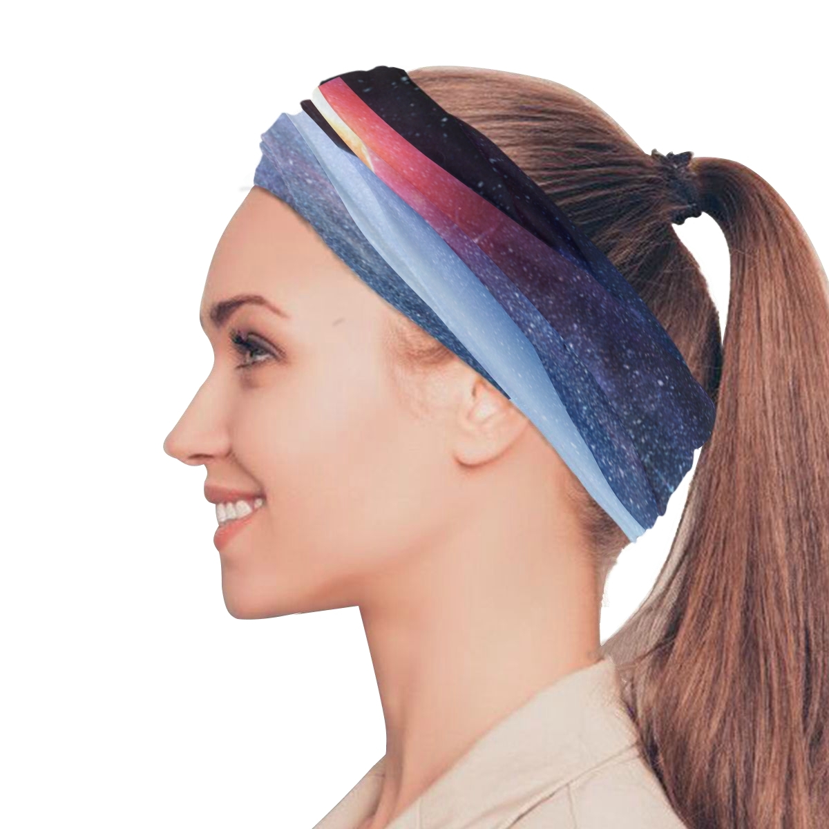 Psychedelic Art Galaxy Universe Elastic Headbands Head Wrap
