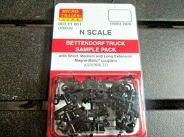 Micro-Trains Stock # 00311001 Bettendorf Truck Sample Pack Short, Medium, Long  image 1