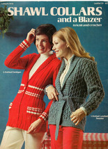 1974/Leisure Arts #3/Shawl Collars and a Blazzer/Knit-Crochet/Preowned C... - $3.99