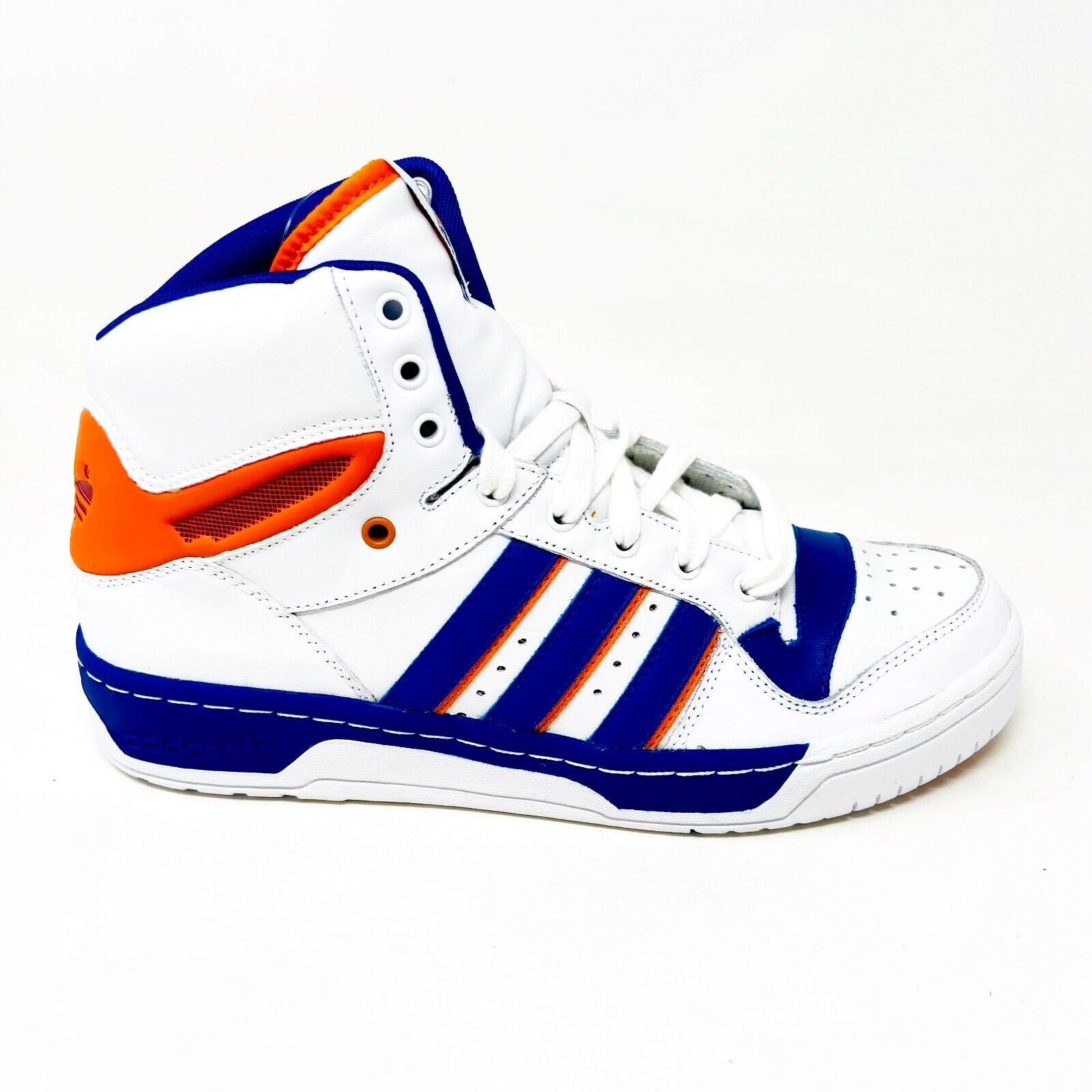 Adidas Originals Attitude Hi Ewing Knicks White Blue Orange Mens Sneakers D73897