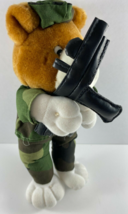Vintage 1991 Sugar Loaf 10.5 inch Camo Plush Soldier Bear Toy - $14.84