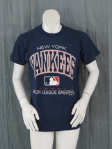 New York Yankees Shirt (VTG) - Type Set Script by Russell Athletic - Mens Medium - $55.00