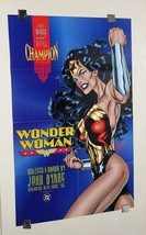 Sexy 1995 Wonder Woman 34 by 22 DC Comics Universe promo poster:Byrne/JLA/1990's - $39.59