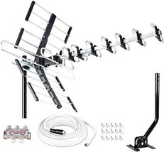 Five Star Outdoor HDTV Antenna up to 200 Mile, Digital Antenna, Kit + J Mount - $89.95