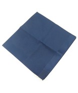 Vintage Navy Blue Scarf 19&quot; Square Made in Italy Excellent - $10.34