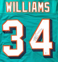 RICKY WILLIAMS AUTOGRAPHED SIGNED PRO STYLE JERSEY w/ BECKETT COA #WD00574 image 3