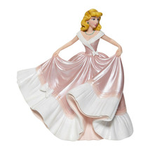 Disney Cinderella Figurine w Pink Dress 70th Anniversary Collectible 7.75" Tall