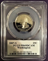 PCGS Graded - PR69DCAM - 2007-S Washington Quarter #Q0035 - $18.99