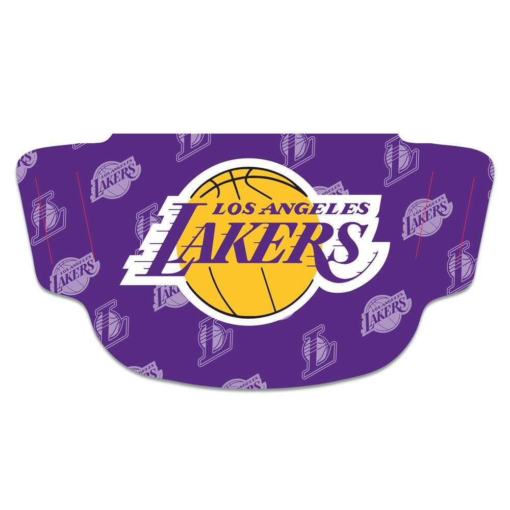 LOS ANGELES LAKERS FACE MASK NEW & OFFICIALLY LICENSED - $8.50