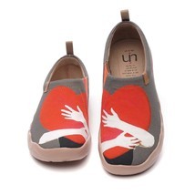 UIN Shoes Women Fashion Loafers Warm Heart Design Art painted Ladies Fla... - $151.51