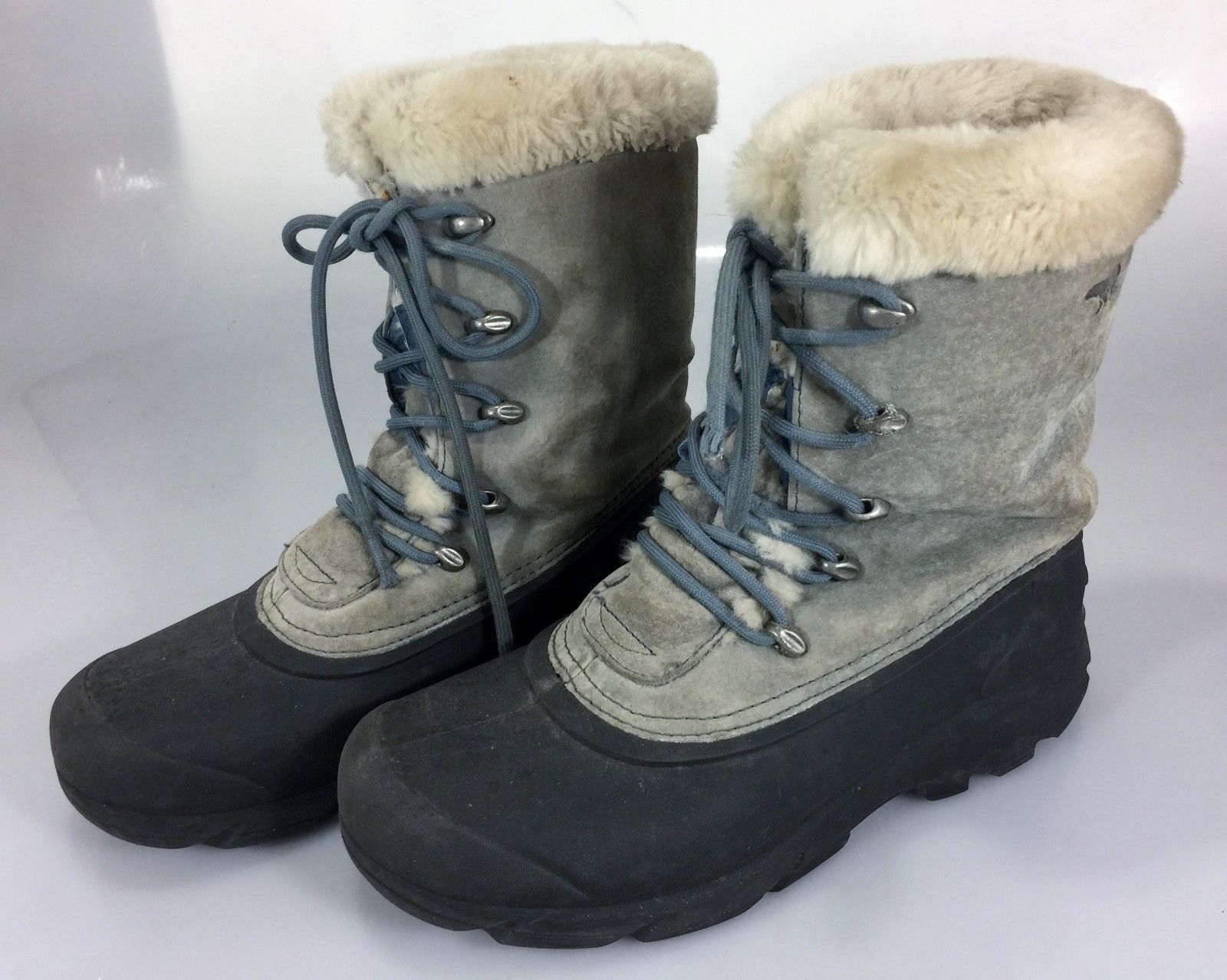 Sorel Womens 8.5 Snow Bird Boots Thinsulate Faux Fur Lined Lace UK 6.5 ...