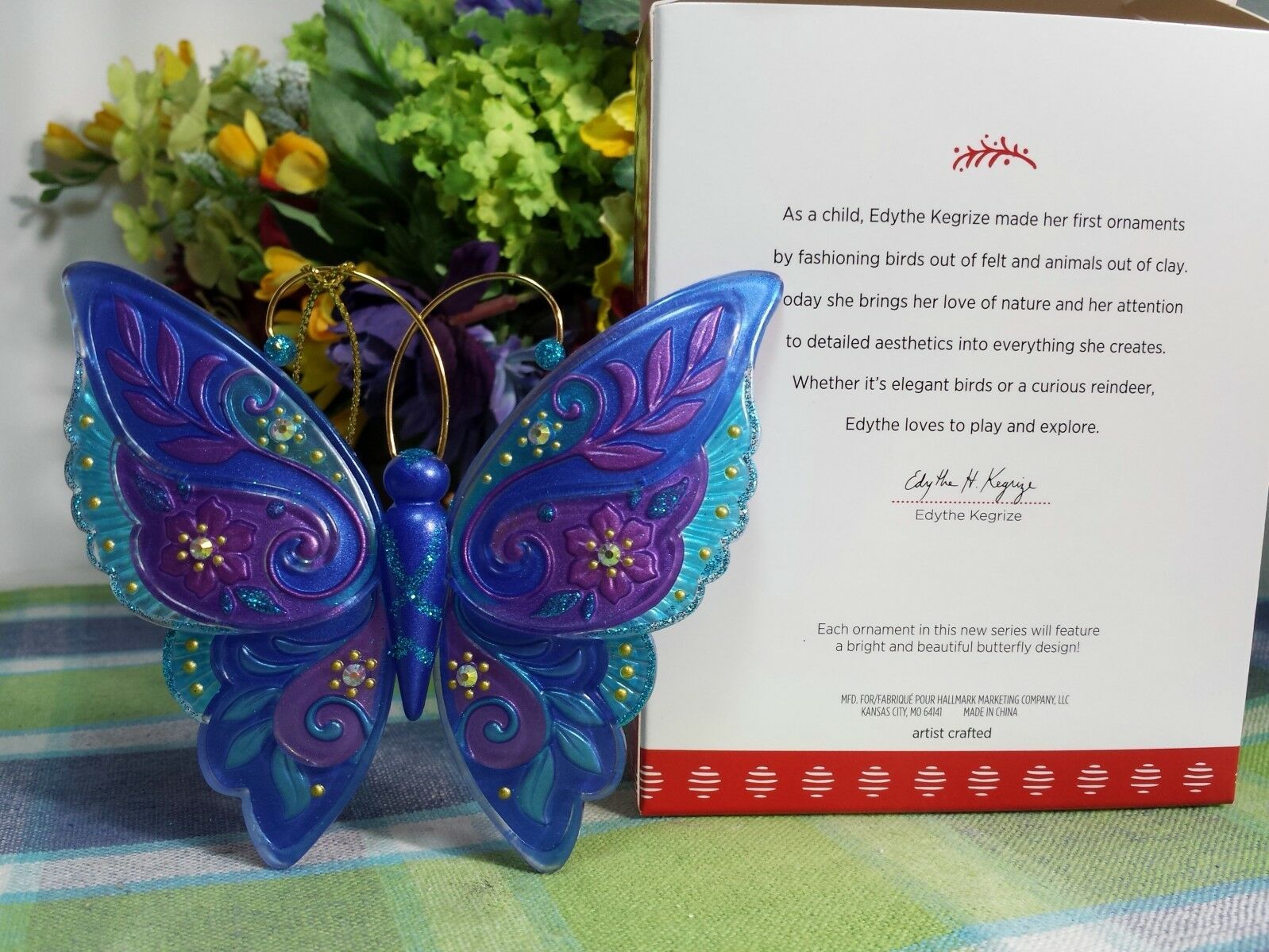 Hallmark Brilliant Butterflies ornament 2017 1st in series 2005Now