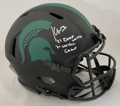 KENNETH WALKER III SIGNED MICHIGAN STATE SPARTANS ECLIPSE AUTHENTIC AWARD HELMET image 1