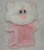 24K Polar Puff Stuffed Plush Pink White Kitty Cat Kitten Hand Puppet Lio... - $39.59