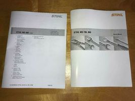 MS 880 MS880 Stihl Chainsaw Service Workshop Repair &amp; Illustrated Parts ... - $19.00