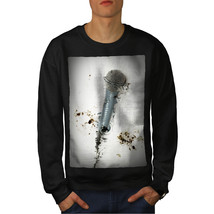 Singer Microphone Music Jumper Voice Technology Men Sweatshirt - $18.99