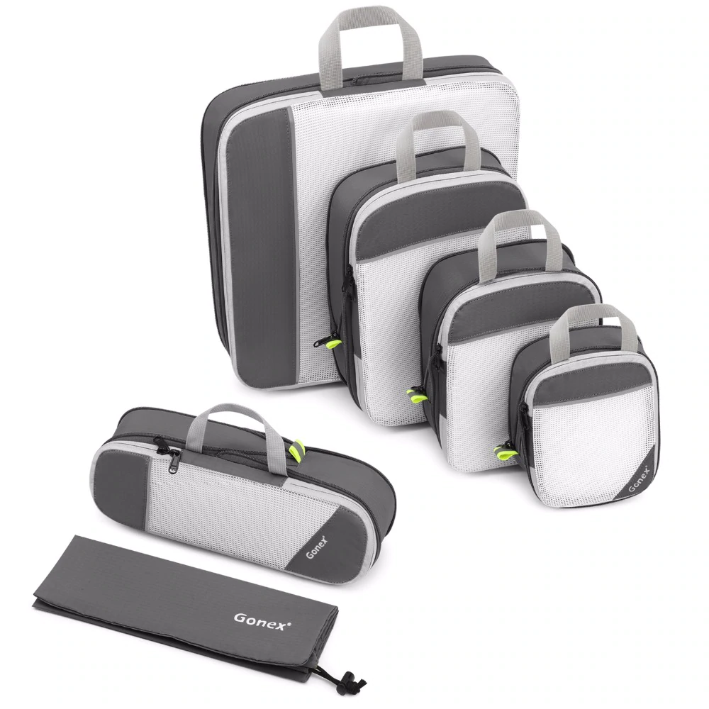 Gonex Travel Storage Bag 19inch Suitcase Luggage Organizer Set Hanging-LightGrey