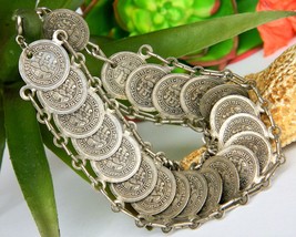 Vintage Republic of San Marino Italy Mini Faux Coins Souvenir Bracelet - $22.95