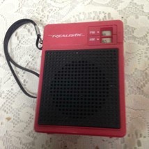 Vintage, Red Realistic Transistor Radio  4in x 3in x 1.5 - $23.70