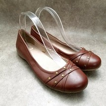 White Mountain Womens Generous  Size 9.5 Brown  Slip On Ballet Flats - $21.99