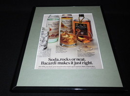 1984 Bacardi Rum Framed 11x14 ORIGINAL Vintage Advertisement B