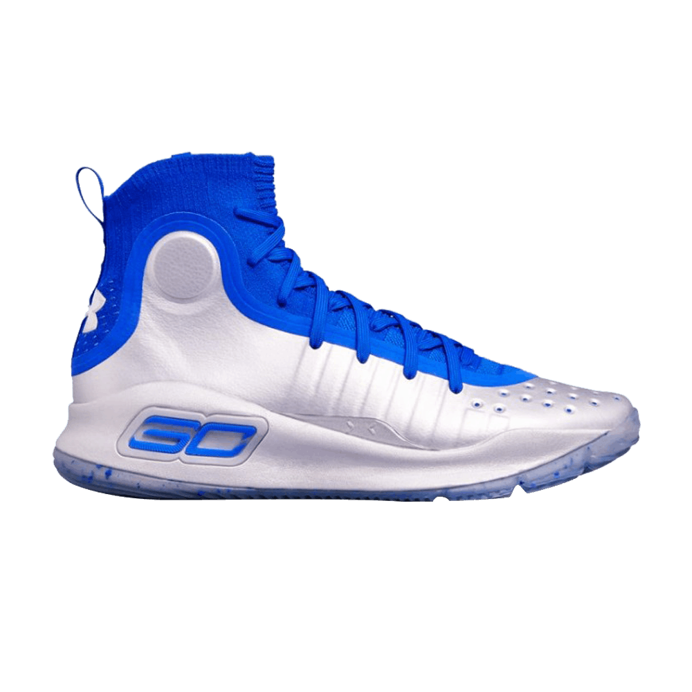 UNDER ARMOUR CURRY HIGH ROYAL BLUE SILVER GRAYISH CURRY 4 RARE DS MEN'S ...