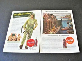 1943/44 Coca-Cola Have a Coke. Drink Coca-Cola- Set of (2) Magazine Page... - $9.85