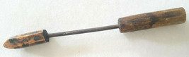 Vintage Lokton Copper Head Soldering Iron Wood Handle Primitive Tool Bla... - $16.07