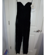 Scott McClintock Jumpsuit Size 4 Petite Black Velvet Evening Vintage New... - $59.39