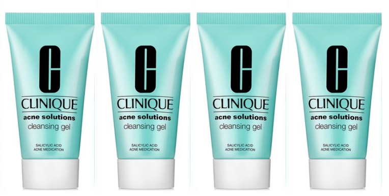 4 x Clinique Acne Solutions Cleansing Gel - 4 oz/120 ml TOTAL - u/b