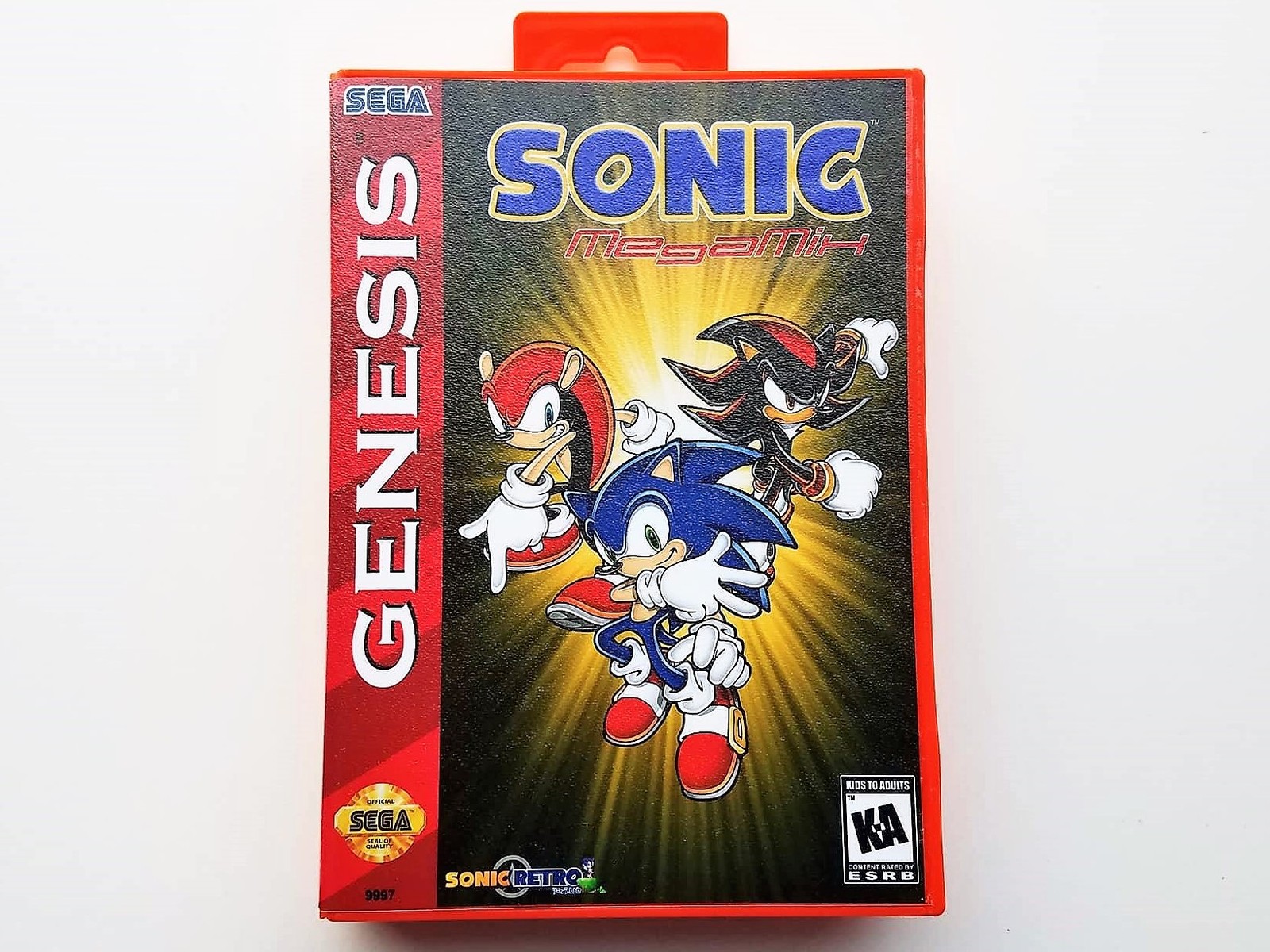 Sonic the Hedgehog Mega Mix - Custom Case / Game Sega Genesis
