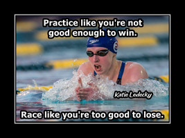 Katie Ledecky Inspirational Girls Swimming Motivation Poster Print Wall Art Gift - $22.99+