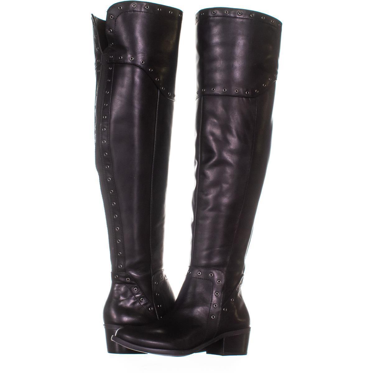 Vince Camuto Bestan Wide Calf Over-The-Knee Boots 570, Black, 7 US - Boots