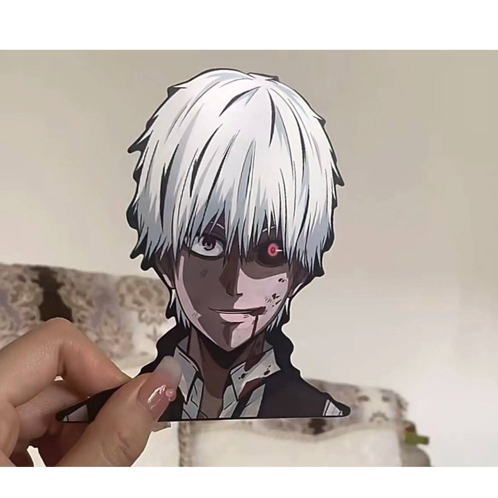 Tokyo Ghoul Kaneki Peeker Sticker, 3D gradual change Waterproof Kaneki ...