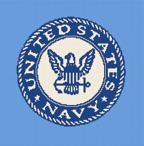 United States Navy Crochet Afghan Blanket Pattern Graphghan US NAVY
