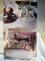 Blackbird Designs Gathering Basket Pincushion Cross Stitch Kit image 1