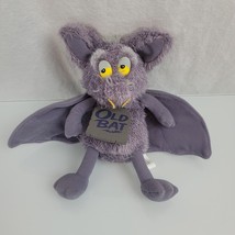 Enesco 2000 Stuffed Plush Beanbag Bat "Old Bat" Purple Gray Gag Gift Toy  - $49.49