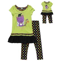 Dollie Me Girl 4 5 and Doll Matching Halloween Cat Dress Outfit American Girls - $21.99