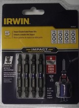 Irwin 1903522 5-pc Set Screwdriver Power Bit Torx 2 3/8" Long T15, T20, T25, T30 - $5.94