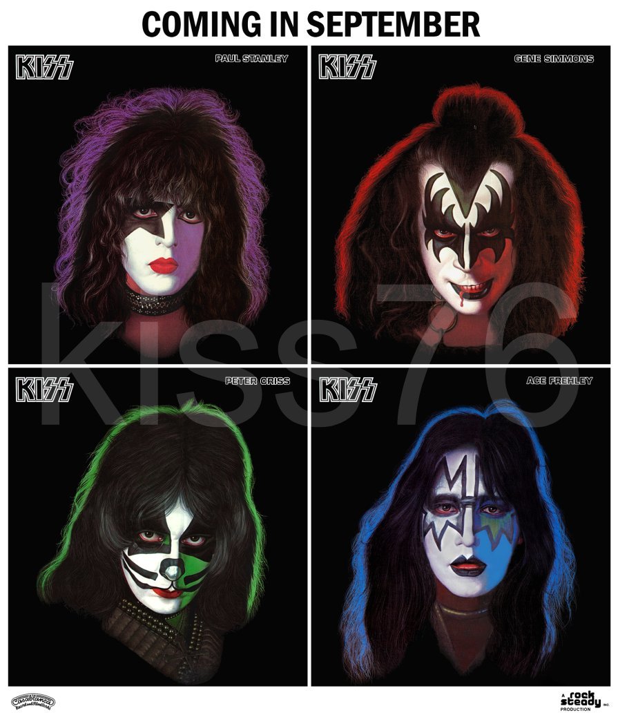 Primary image for KISS Band 24 x 28 "COMING IN SEPTEMBER" Custom Poster - Rock Music Collectibles